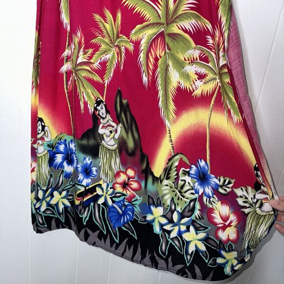 Hibiscus Collection Hawaii Women’s Tropical Floral Wrap Skirt Pink Size Small - Picture 3 of 4